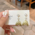 White Pearl Korean Earing