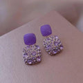 Purple Stud Earing