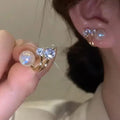 White Diamond Pearl Earing